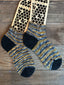Whimsical Shortie  Handmade Wool Socks - Soft, Warm & Colorful Winter Socks for Women