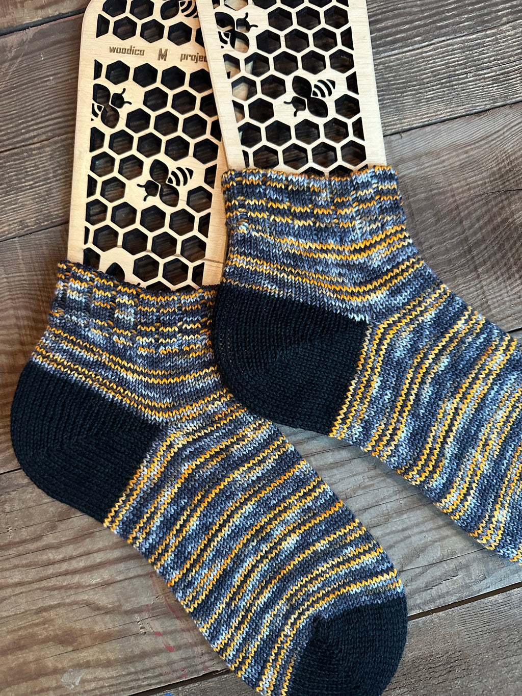 Whimsical Shortie  Handmade Wool Socks - Soft, Warm & Colorful Winter Socks for Women