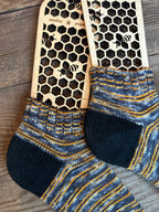 Whimsical Shortie  Handmade Wool Socks - Soft, Warm & Colorful Winter Socks for Women
