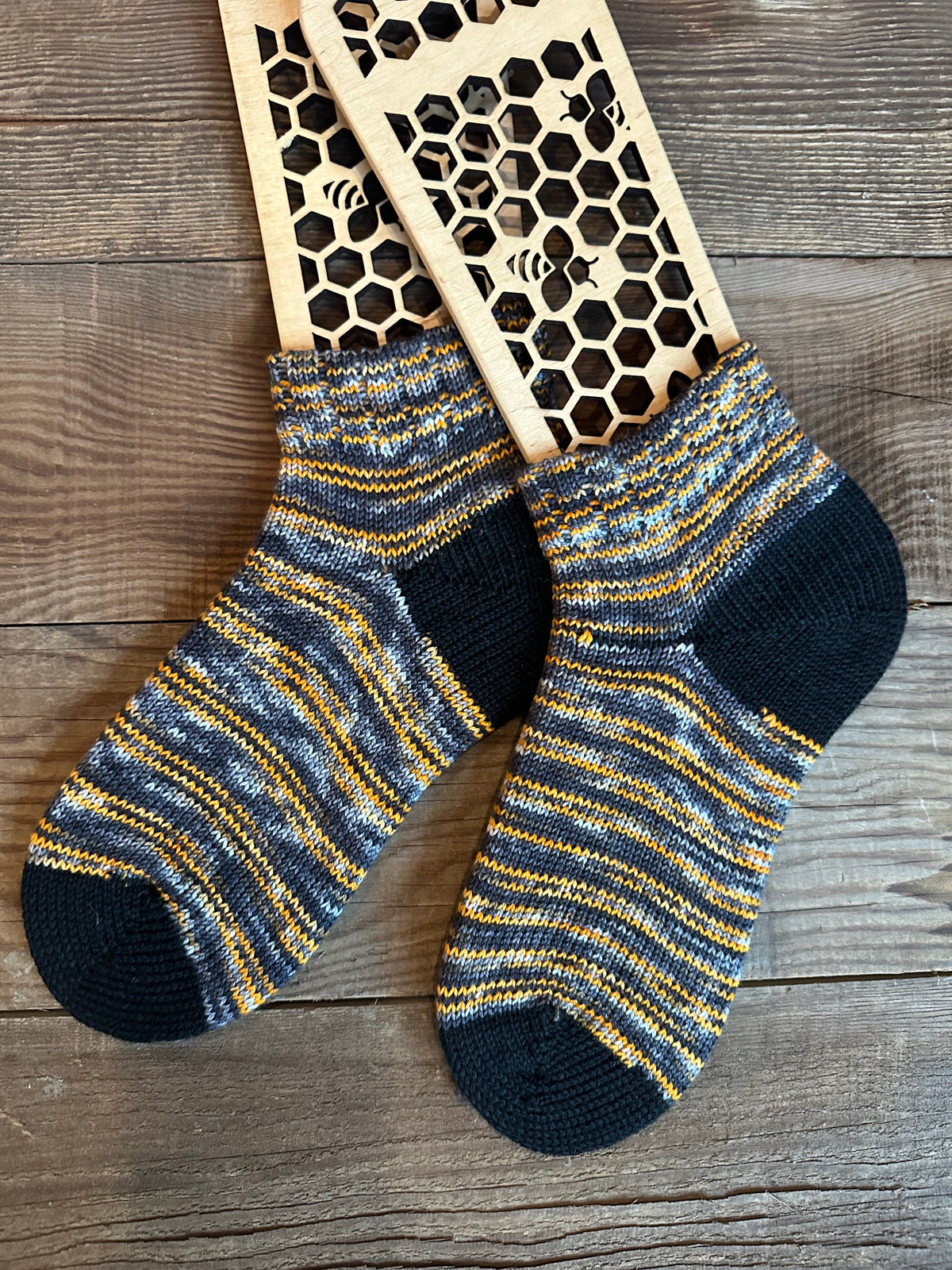 Whimsical Shortie  Handmade Wool Socks - Soft, Warm & Colorful Winter Socks for Women