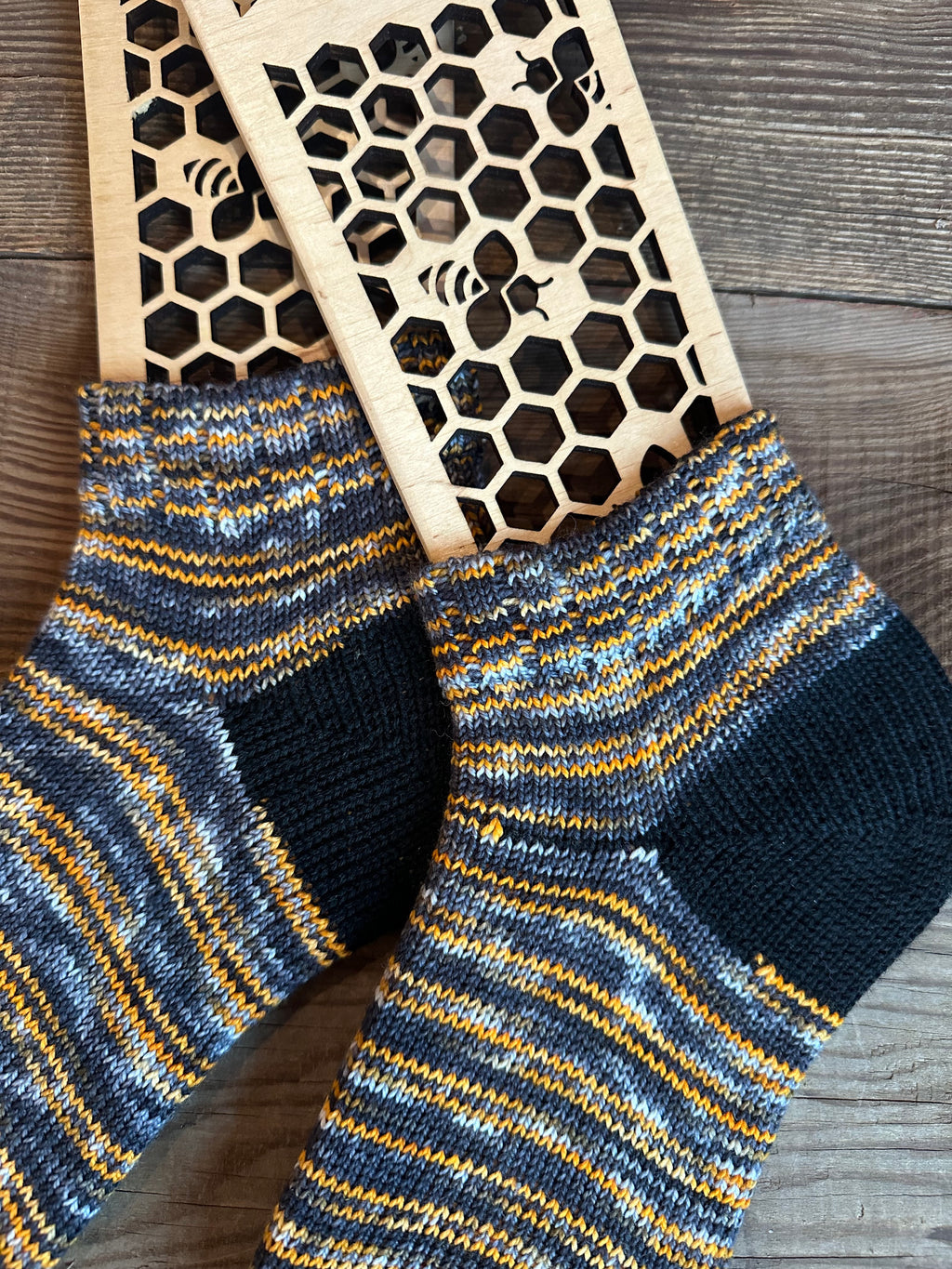 Whimsical Shortie  Handmade Wool Socks - Soft, Warm & Colorful Winter Socks for Women