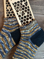 Whimsical Shortie  Handmade Wool Socks - Soft, Warm & Colorful Winter Socks for Women