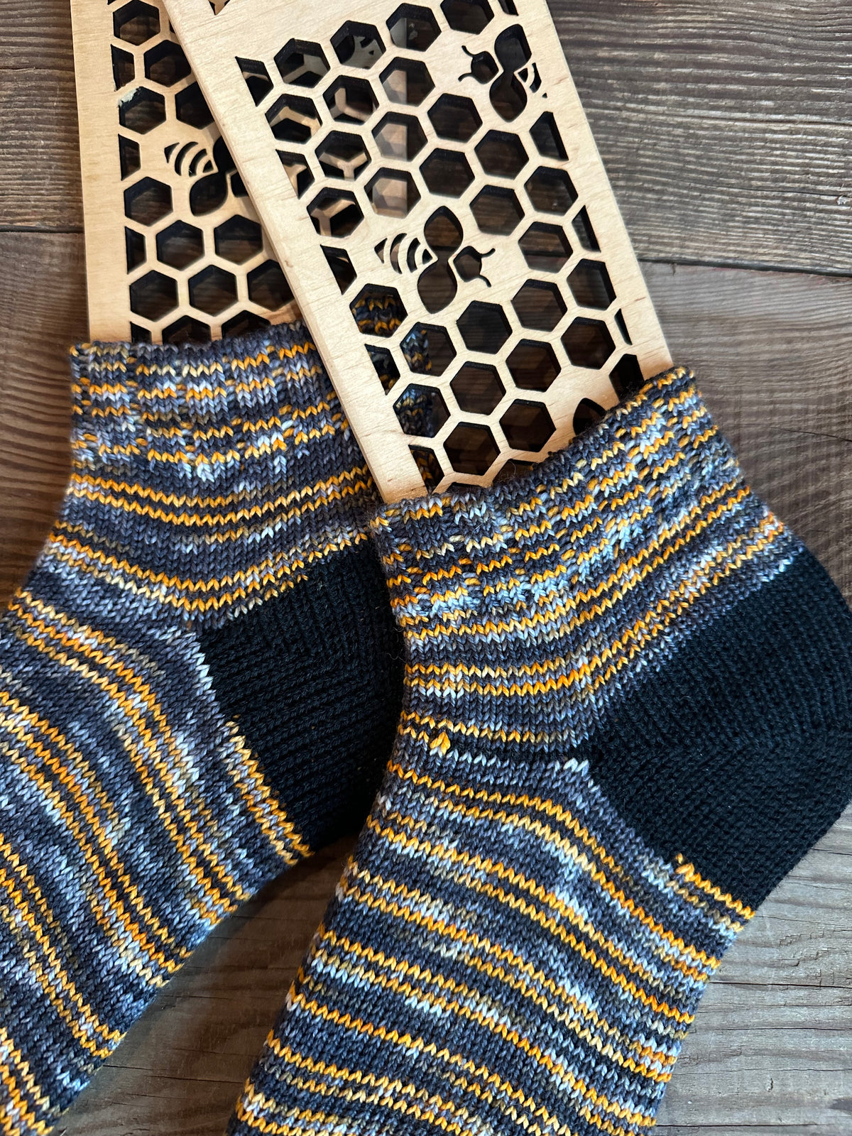 Whimsical Shortie  Handmade Wool Socks - Soft, Warm & Colorful Winter Socks for Women