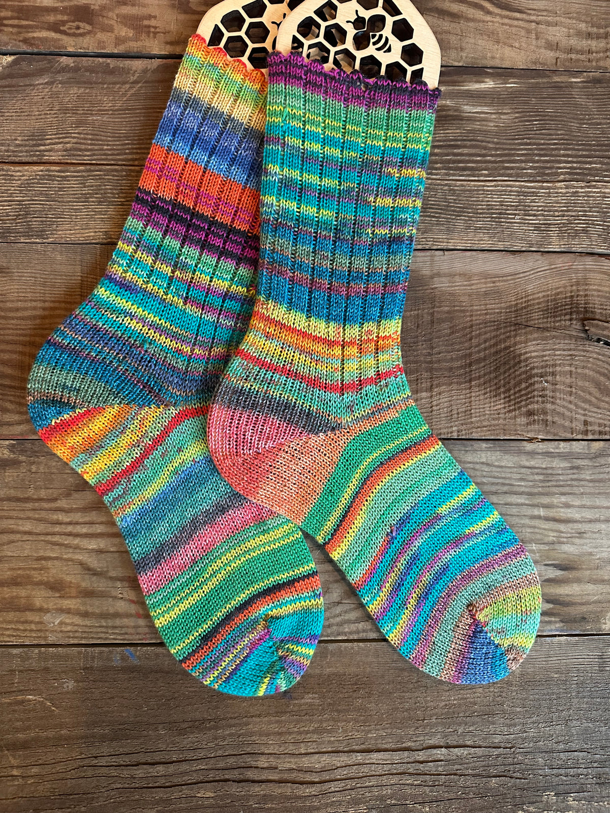 Scrappy and Colorful Merino Wool  Socks, HandMade, Luxurious Softness for Cold Weather, Thoughtful Gift for Loved Ones