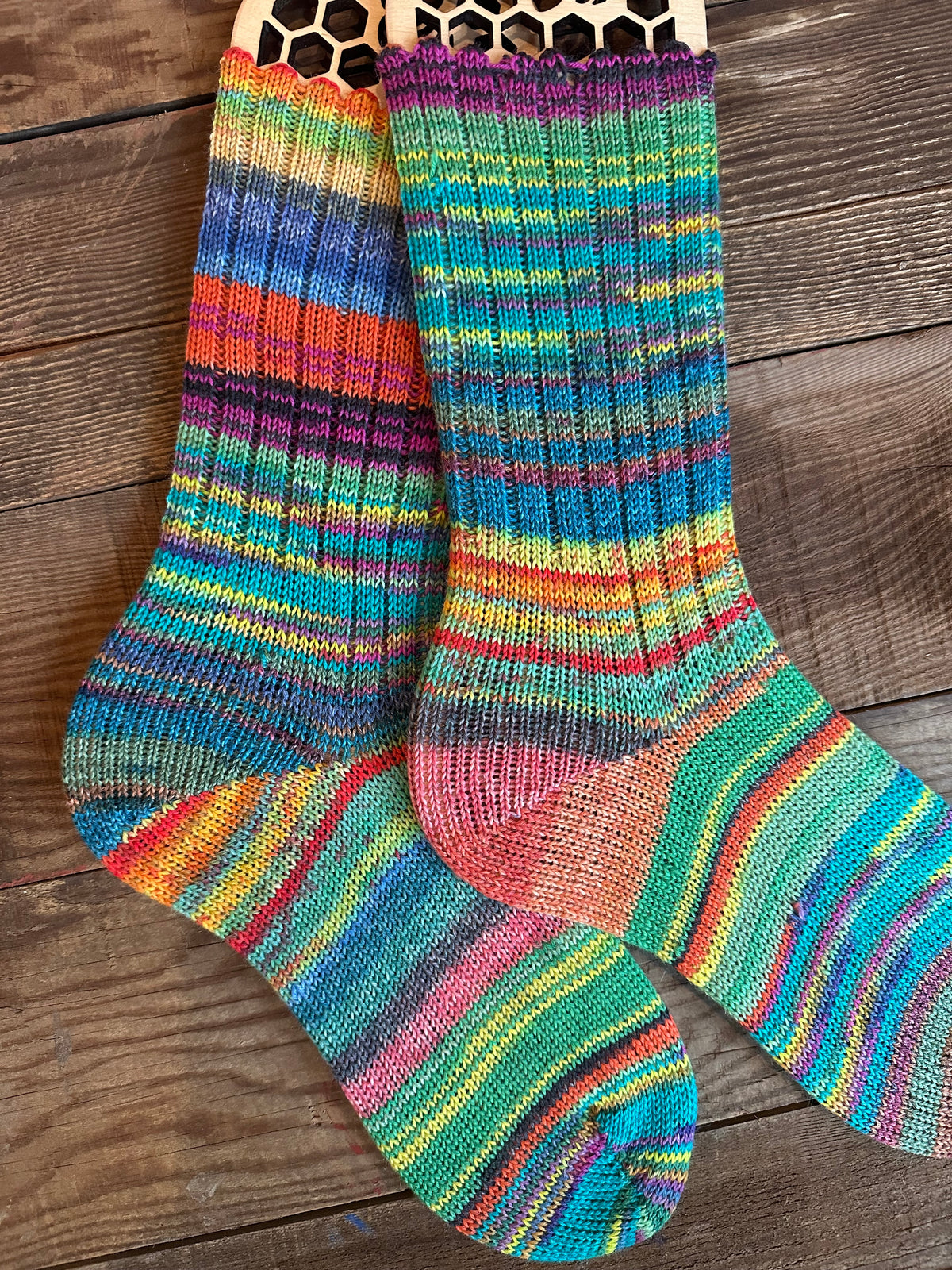 Scrappy and Colorful Merino Wool  Socks, HandMade, Luxurious Softness for Cold Weather, Thoughtful Gift for Loved Ones