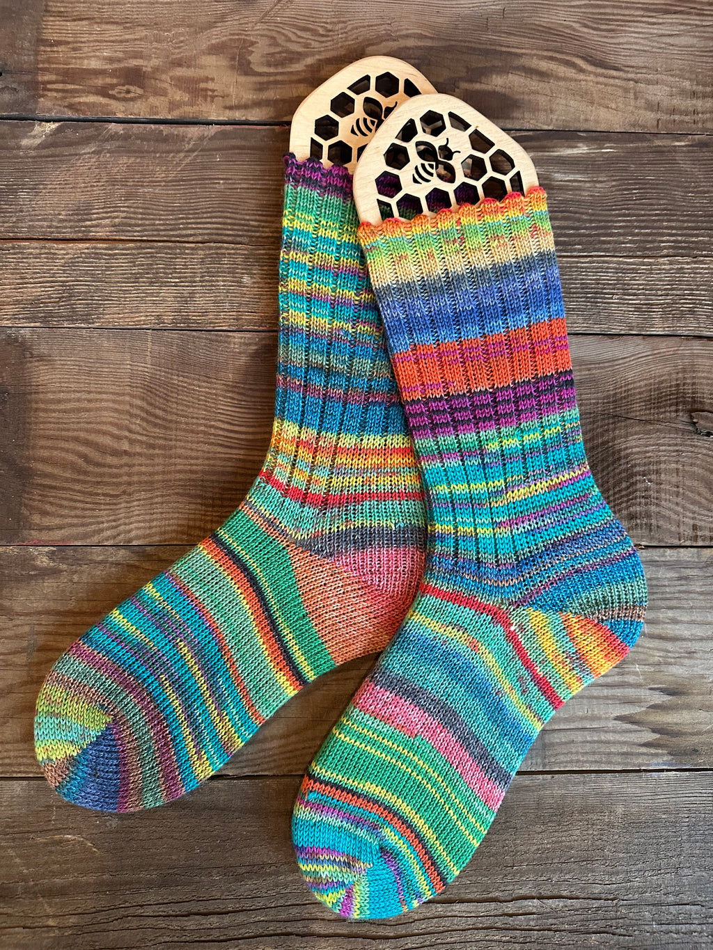 Scrappy and Colorful Merino Wool  Socks, HandMade, Luxurious Softness for Cold Weather, Thoughtful Gift for Loved Ones