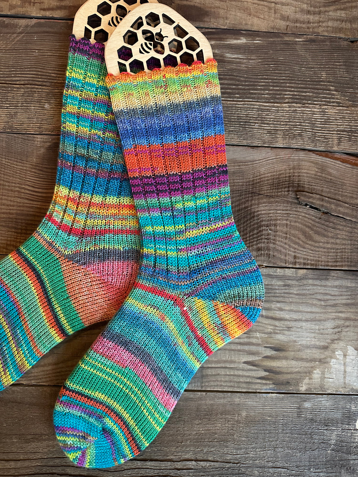 Scrappy and Colorful Merino Wool  Socks, HandMade, Luxurious Softness for Cold Weather, Thoughtful Gift for Loved Ones