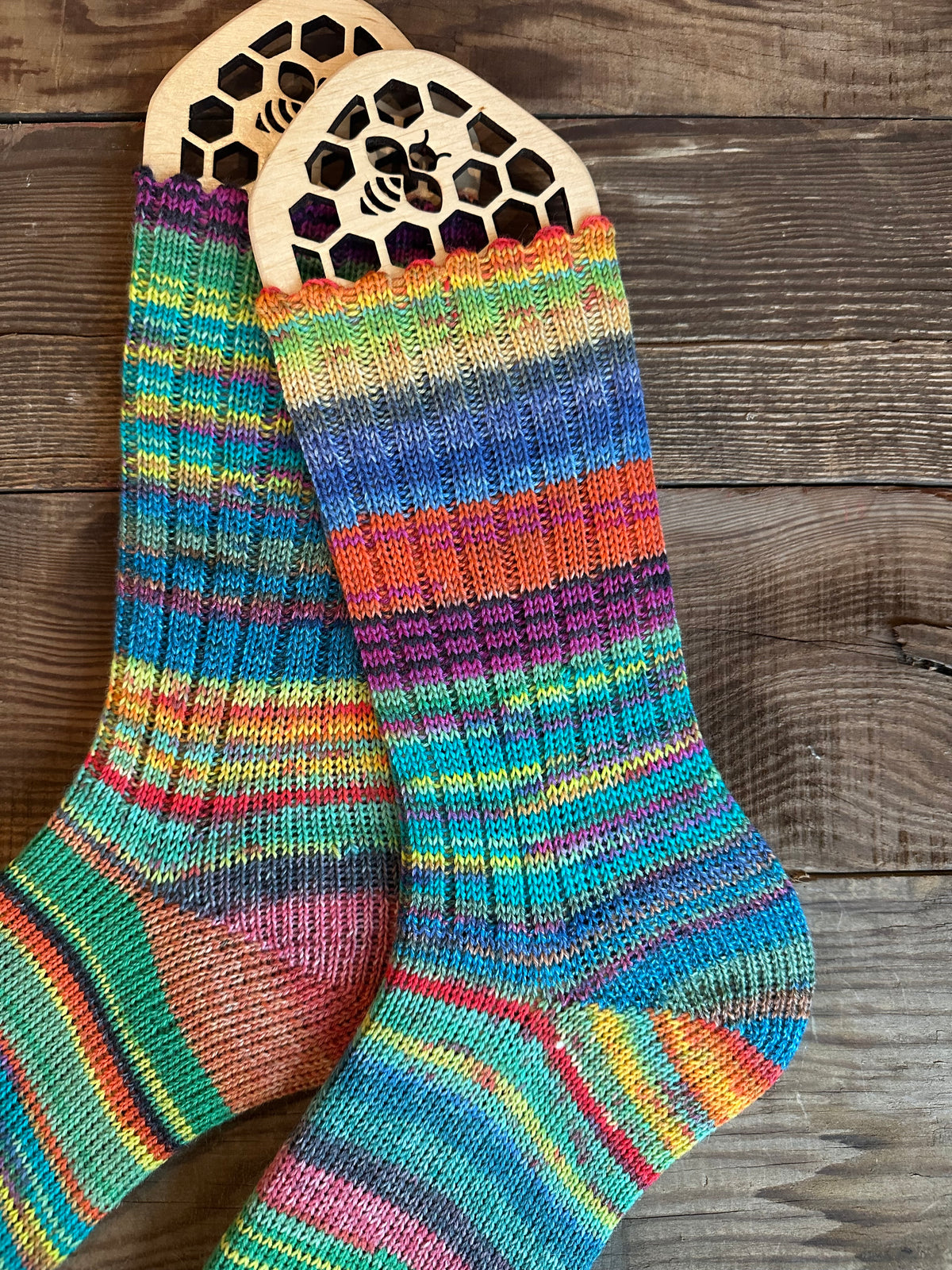 Scrappy and Colorful Merino Wool  Socks, HandMade, Luxurious Softness for Cold Weather, Thoughtful Gift for Loved Ones