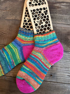 Whimsical Shortie Scrappy Handmade Wool Socks - Soft, Warm & Colorful Winter Socks for Women