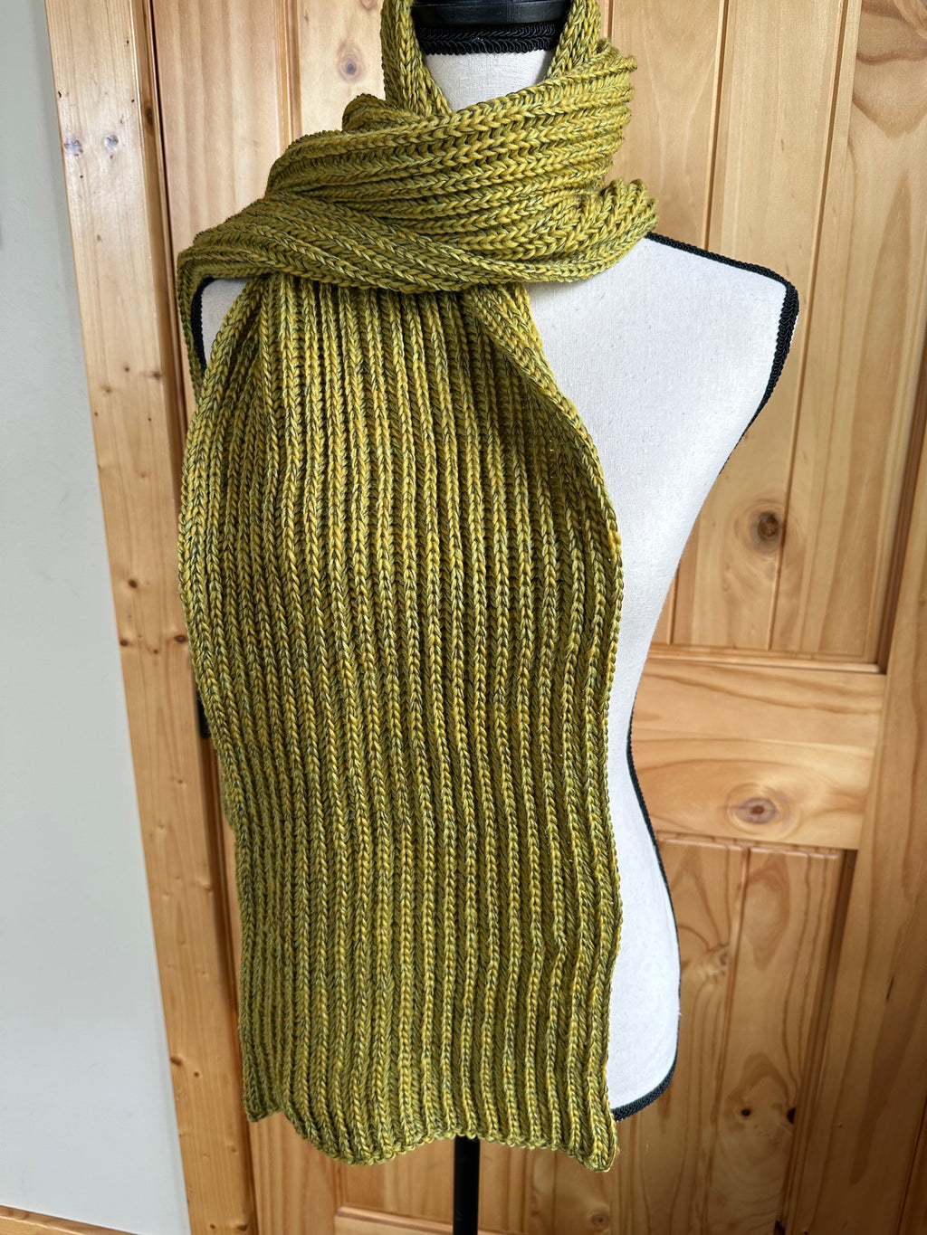 Handmade Chunky Knit Scarf, Fisherman’s Rib Merino Alpaca Wool, Cozy Cold Weather Wrap, Unique Winter Gift