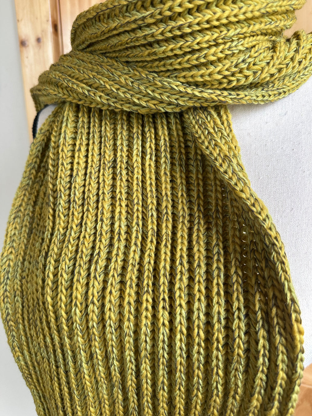 Handmade Chunky Knit Scarf, Fisherman’s Rib Merino Alpaca Wool, Cozy Cold Weather Wrap, Unique Winter Gift