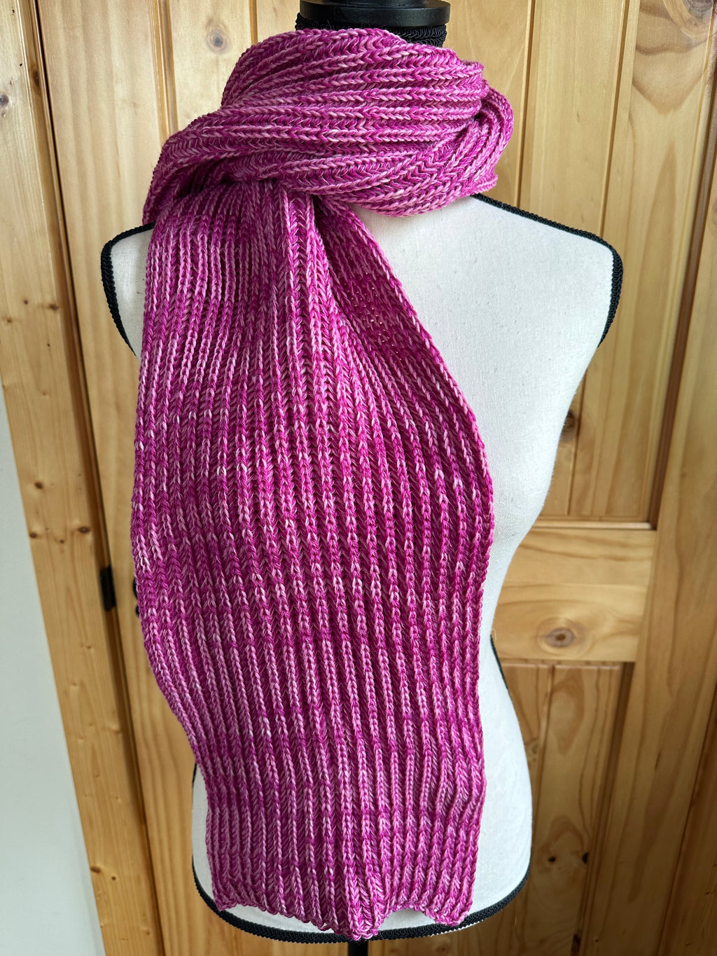 Handmade Chunky Knit Scarf, Fisherman’s Rib Merino Alpaca Wool, Cozy Cold Weather Wrap, Unique Winter Gift