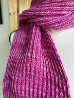 Handmade Chunky Knit Scarf, Fisherman’s Rib Merino Alpaca Wool, Cozy Cold Weather Wrap, Unique Winter Gift