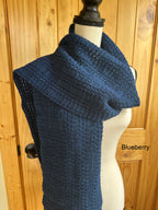 Textured Knitted Scarf - Cozy Handcrafted Knitwear for Winter Warmth - Perfect Gift for Her or Him
