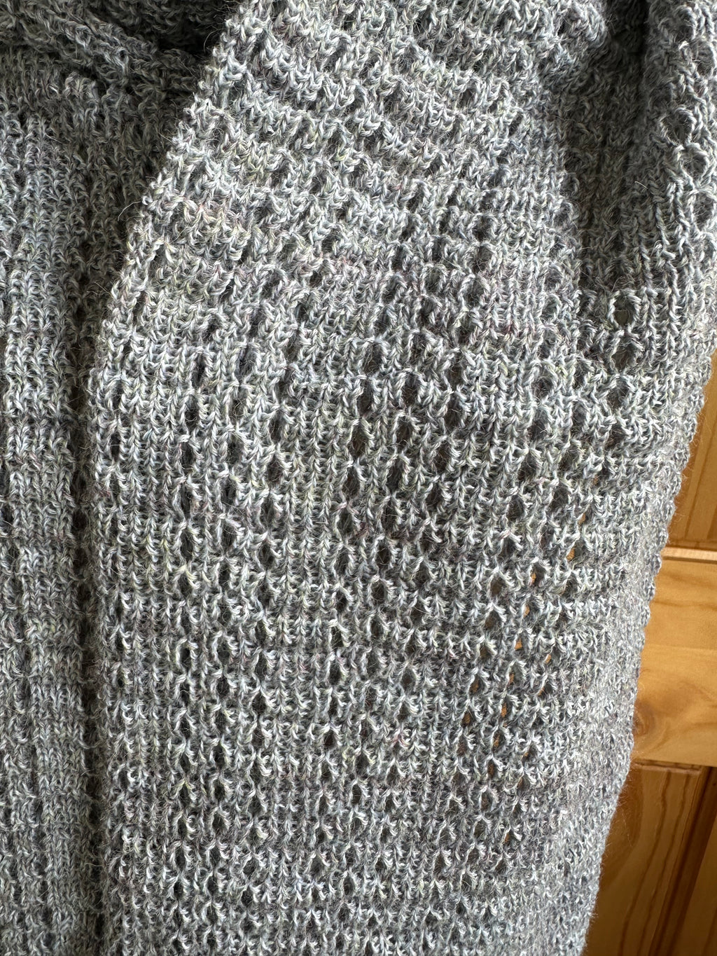 Textured Knitted Scarf - Cozy Handcrafted Knitwear for Winter Warmth - Perfect Gift for Her or Him
