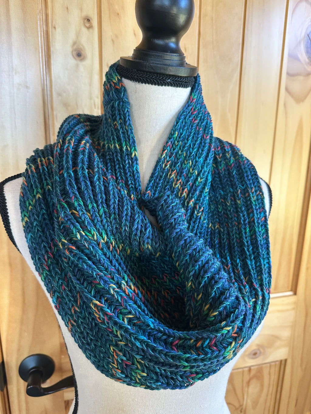 Wool Infinity Scarf Handmade, Cozy Loop Winter Accessory for Outdoor Styling, Gift for Women