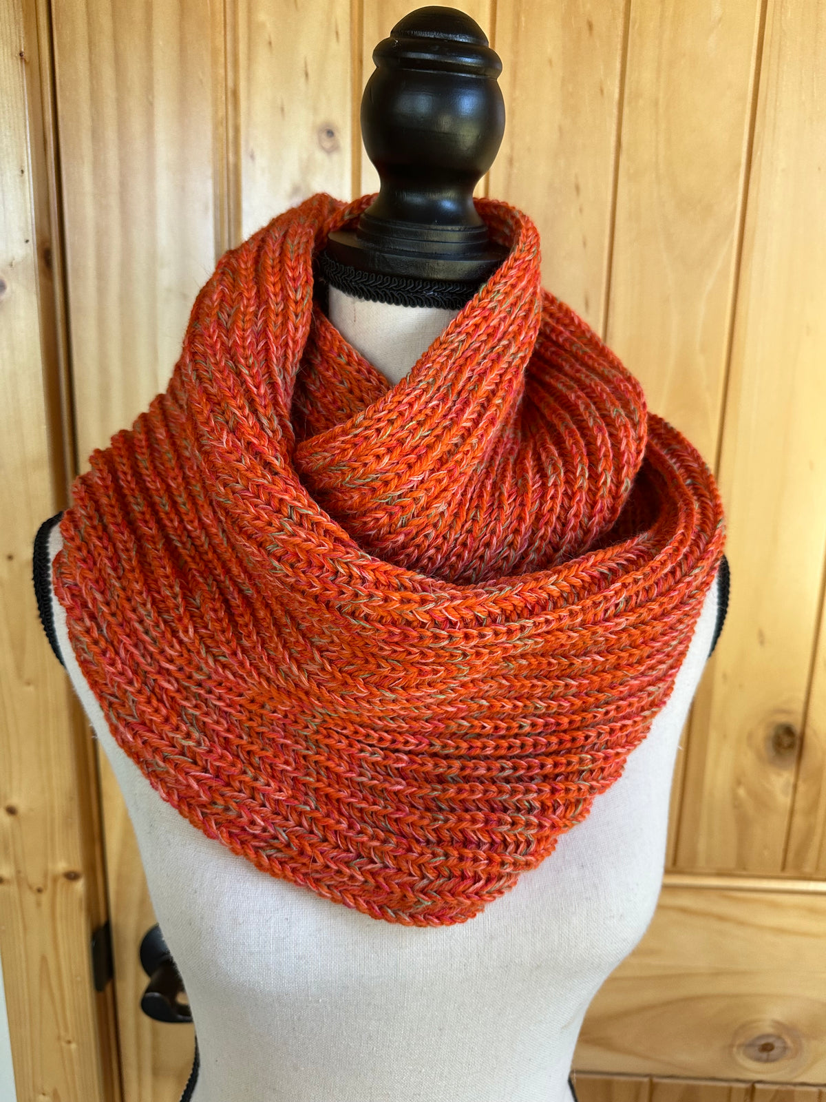 Handcrafted Wool Infinity Scarf, Warm Loop Scarf for Winter Weather, Outdoor Wear, Ideal Gift