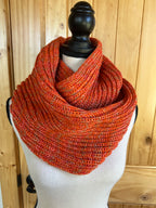 Handcrafted Wool Infinity Scarf, Warm Loop Scarf for Winter Weather, Outdoor Wear, Ideal Gift