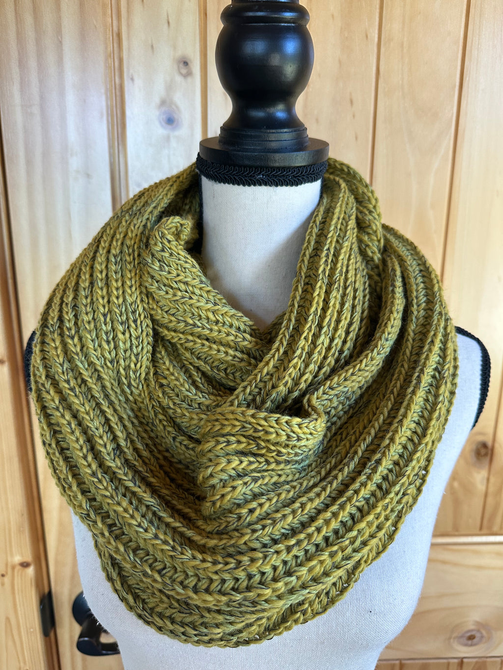 Wool Infinity Scarf Handmade, Cozy Loop Winter Accessory for Outdoor Styling, Gift for Women