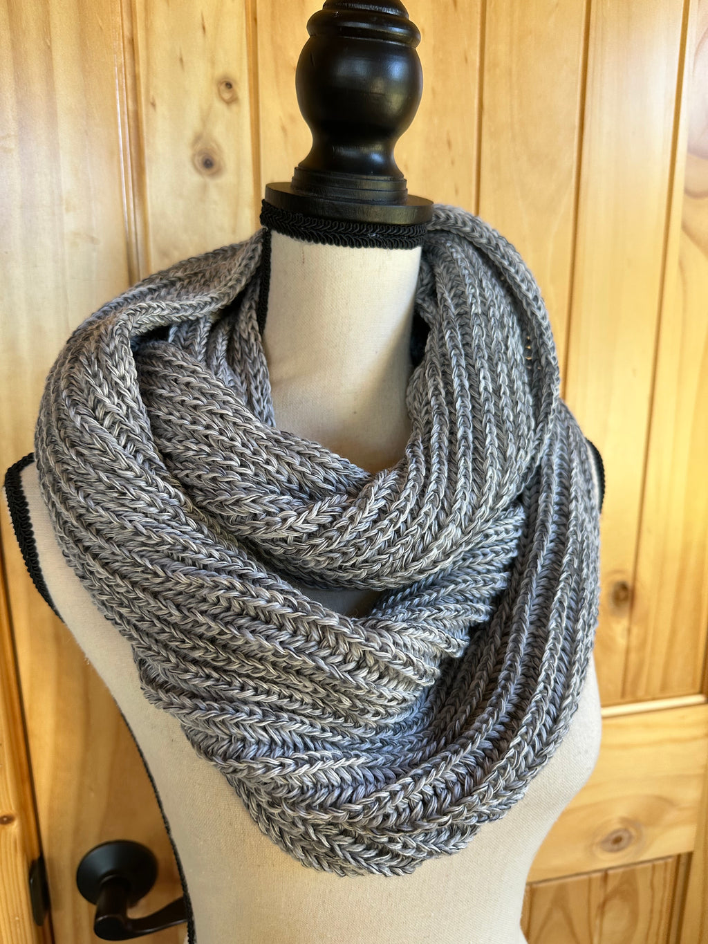 Wool Infinity Scarf Handmade, Cozy Loop Winter Accessory for Outdoor Styling, Gift for Women