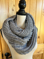 Wool Infinity Scarf Handmade, Cozy Loop Winter Accessory for Outdoor Styling, Gift for Women