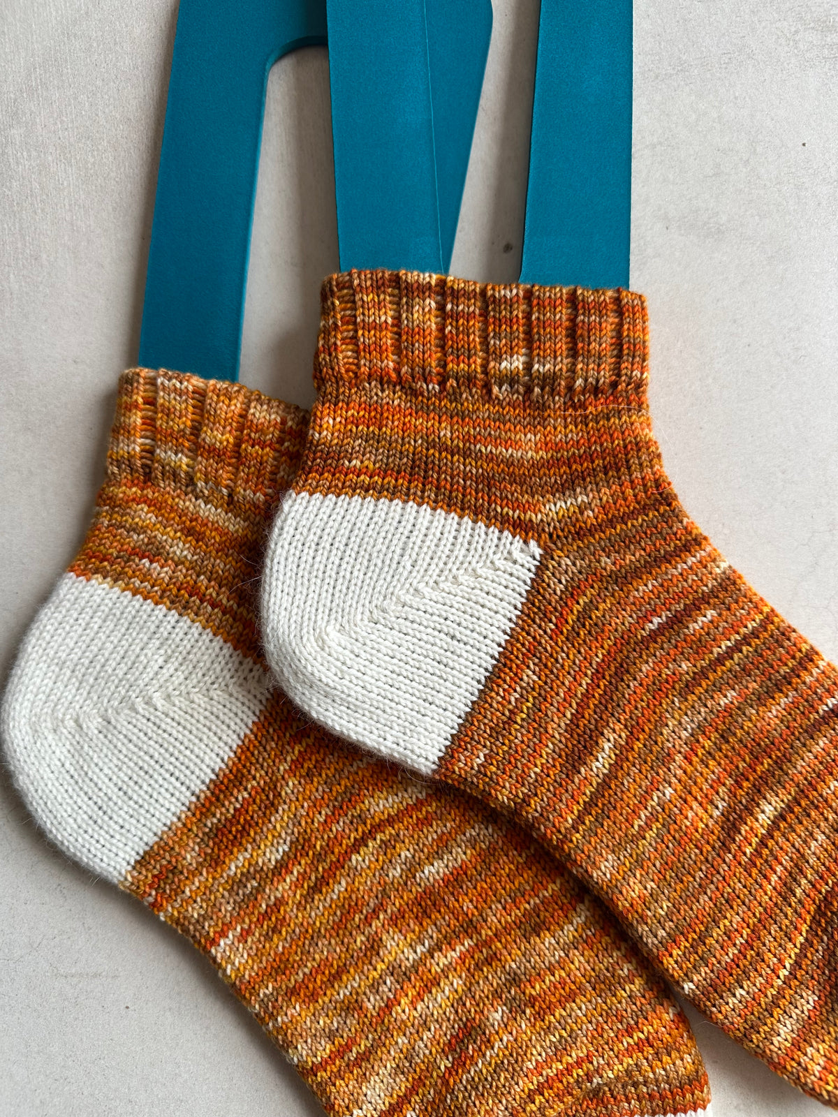 Whimsical Shortie Scrappy Handmade Wool Socks - Soft, Warm & Colorful Winter Socks for Women