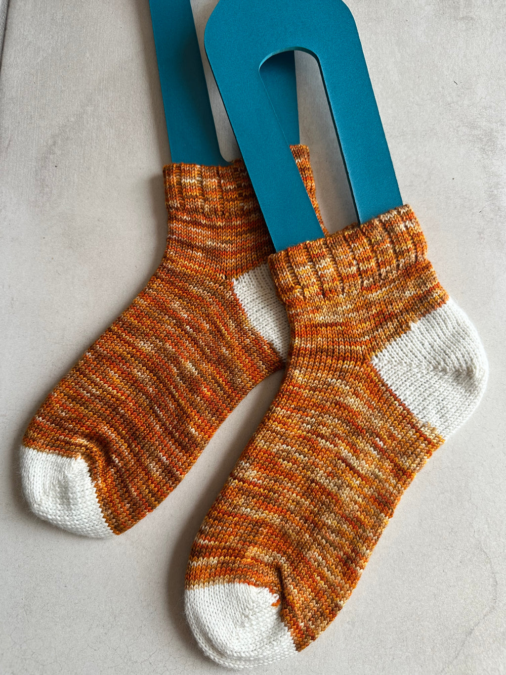 Whimsical Shortie Scrappy Handmade Wool Socks - Soft, Warm & Colorful Winter Socks for Women