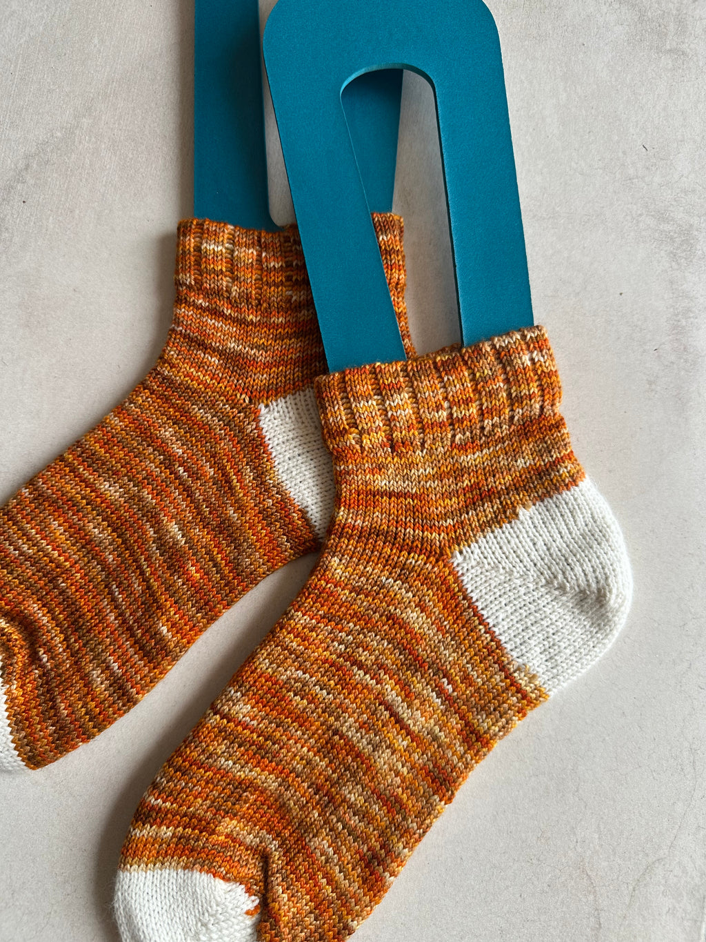 Whimsical Shortie Scrappy Handmade Wool Socks - Soft, Warm & Colorful Winter Socks for Women