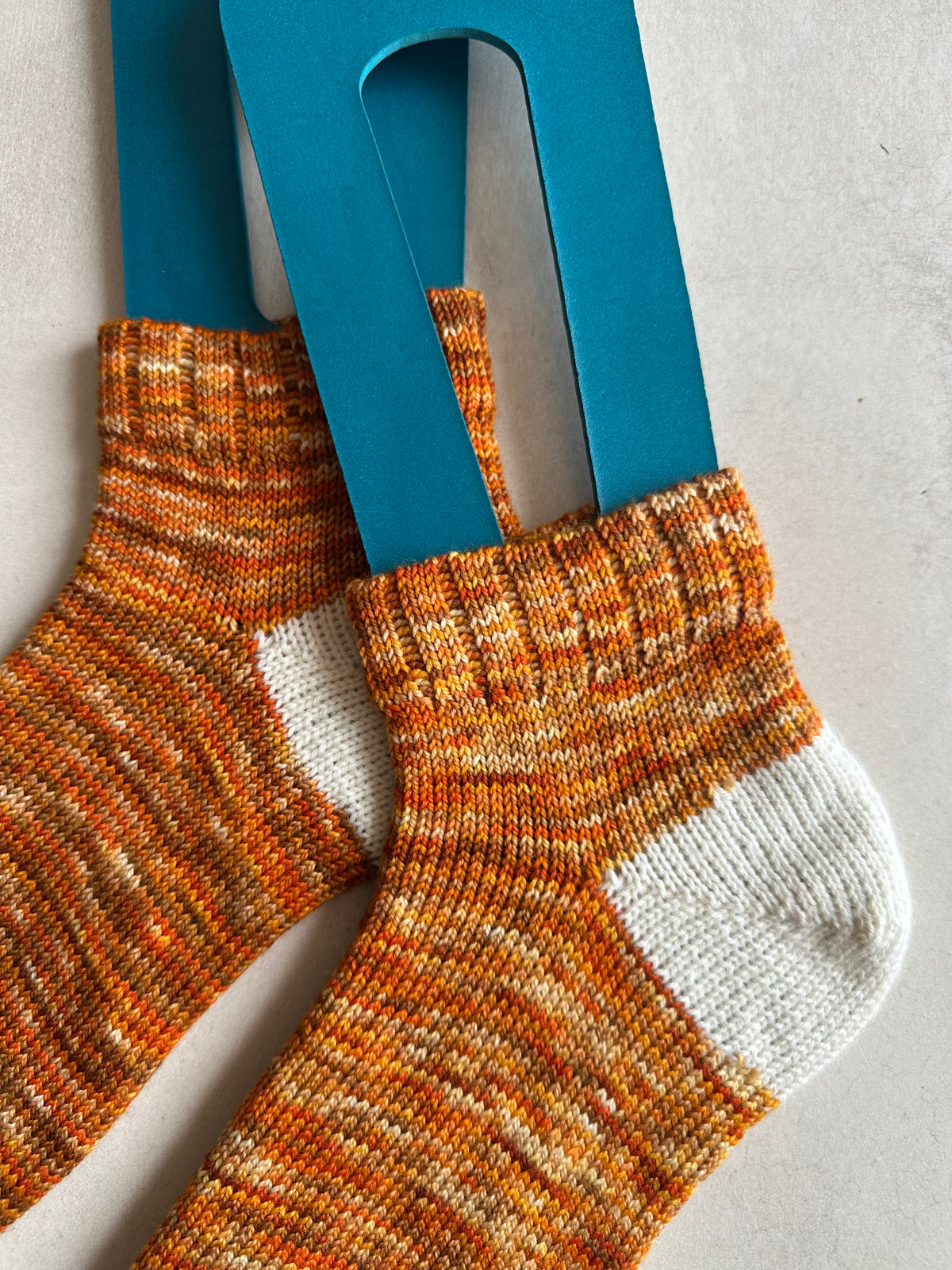 Whimsical Shortie Scrappy Handmade Wool Socks - Soft, Warm & Colorful Winter Socks for Women