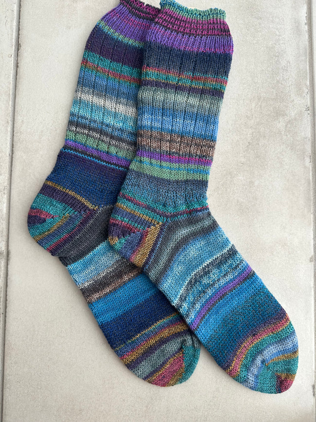 Scrappy Fun Merino wool socks, Classic Ribbed Merino Wool Socks, Great Groomsmen Socks,Warm Winter Socks Hover Image