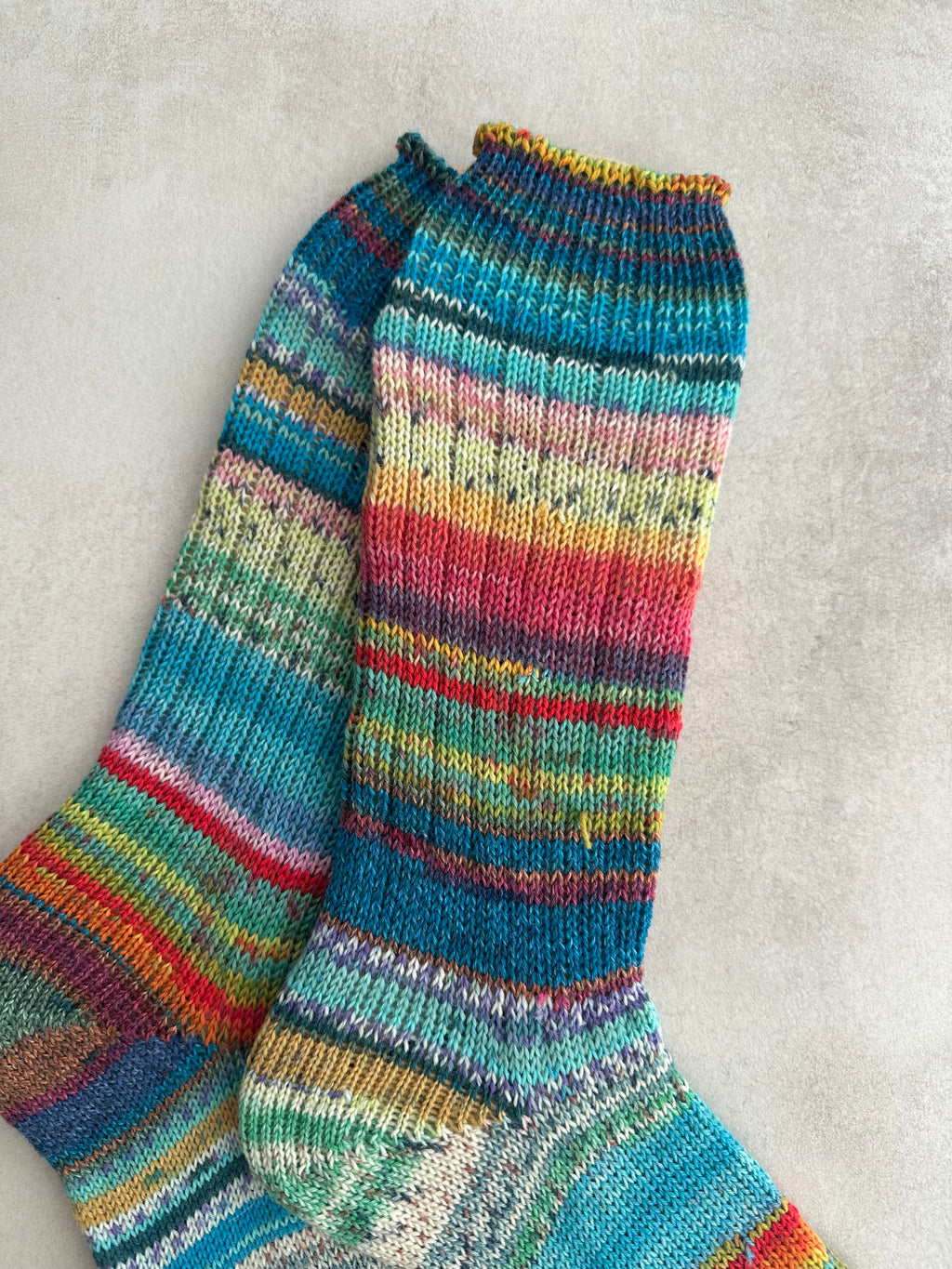 Colorful Scrappy Merino Wool  Socks, HandMade, Luxurious Softness for Cold Weather, Thoughtful Gift for Loved Ones
