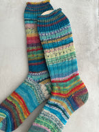 Colorful Scrappy Merino Wool  Socks, HandMade, Luxurious Softness for Cold Weather, Thoughtful Gift for Loved Ones