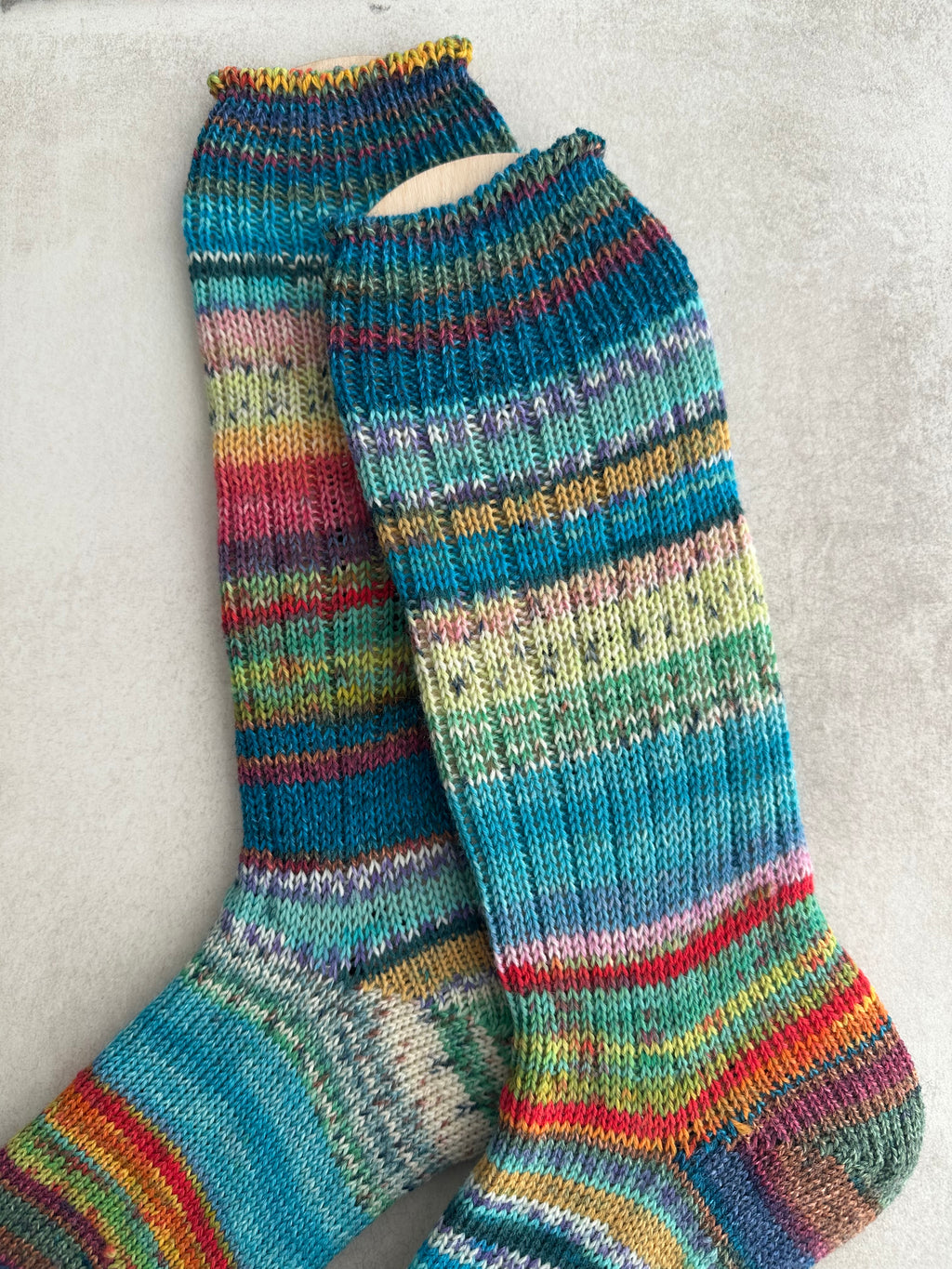 Colorful Scrappy Merino Wool  Socks, HandMade, Luxurious Softness for Cold Weather, Thoughtful Gift for Loved Ones