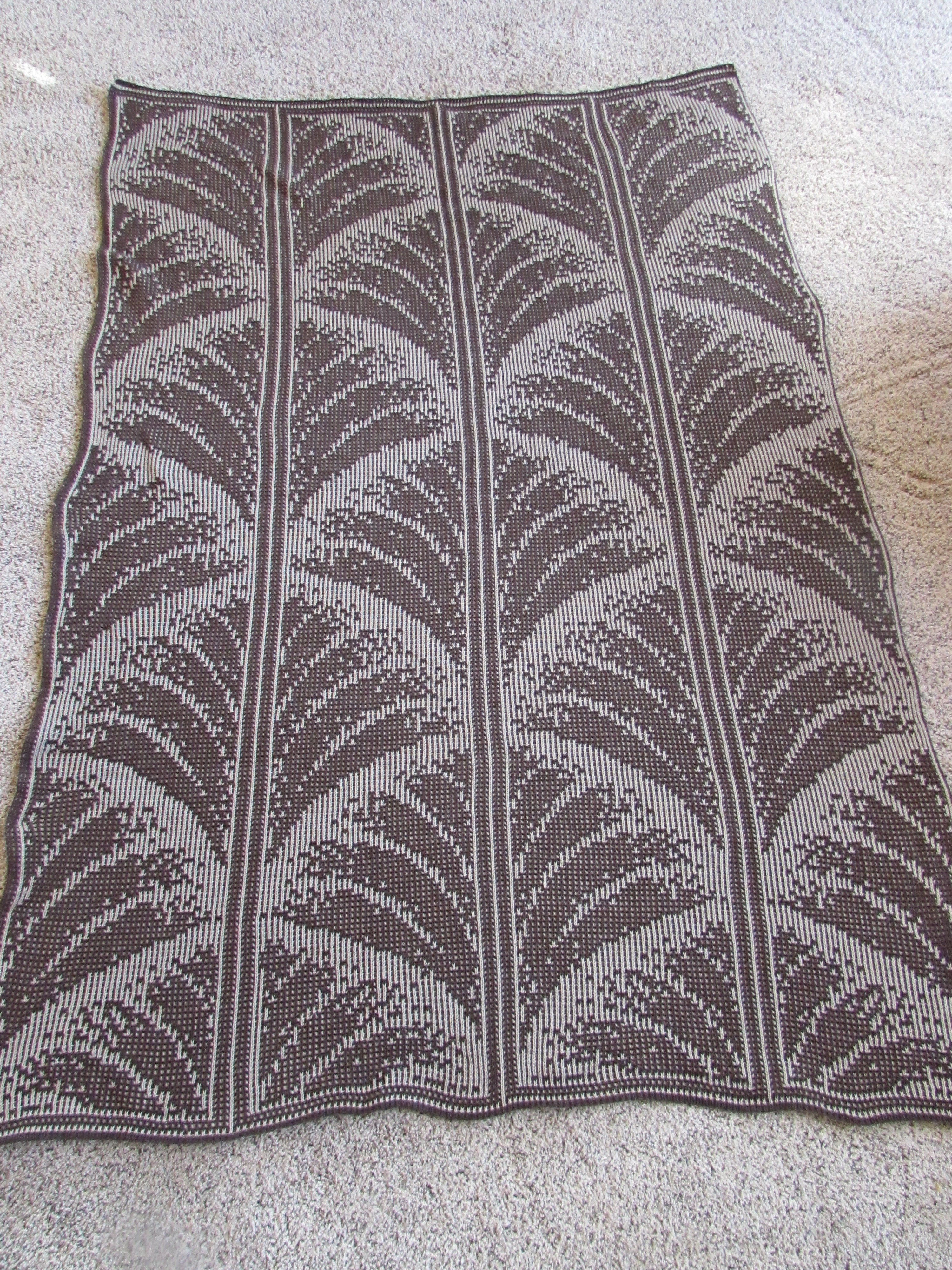 Knit Afghan Handmade Blanket, Cozy Soft Throw for Home Décor, Perfect Handmade Gift for Housewarmings or Birthdays