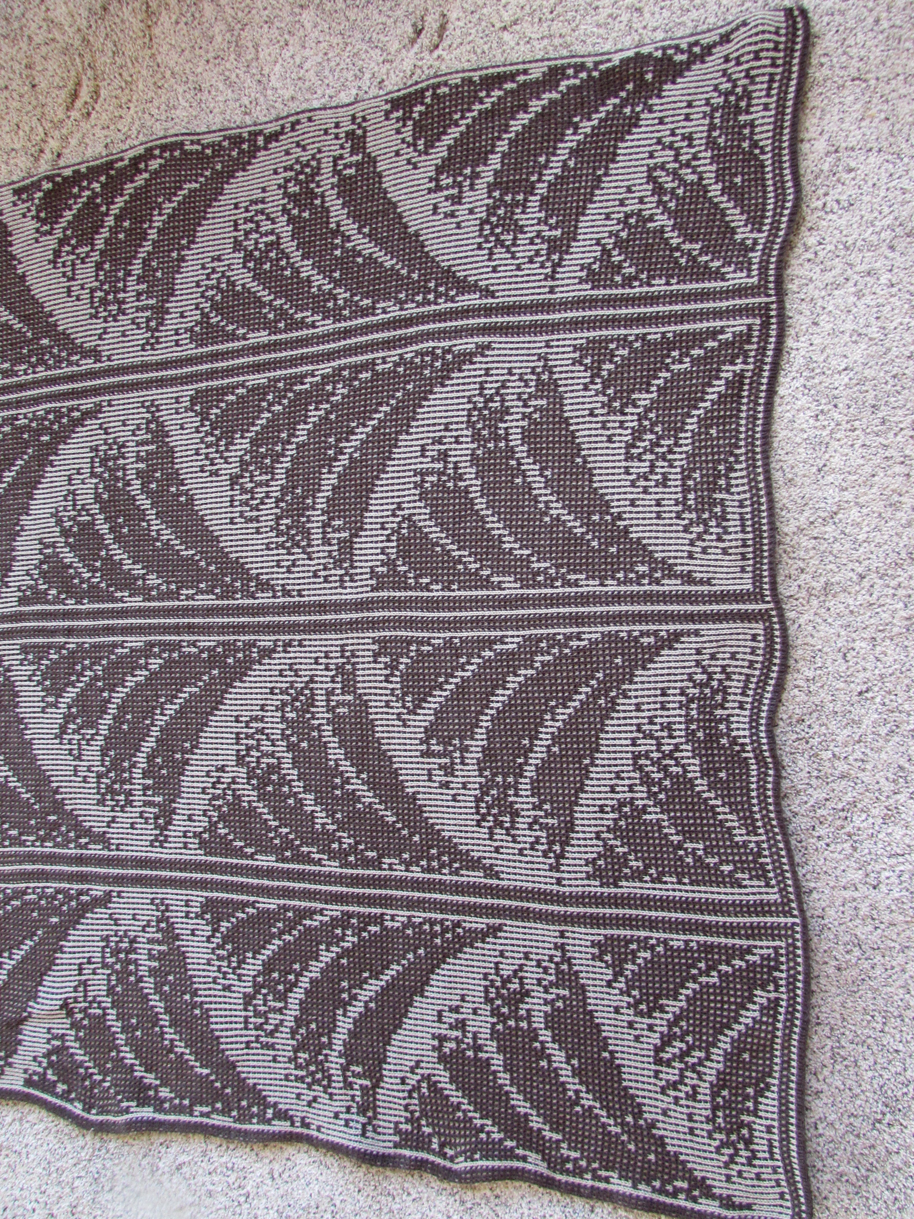 Knit Afghan Handmade Blanket, Cozy Soft Throw for Home Décor, Perfect Handmade Gift for Housewarmings or Birthdays