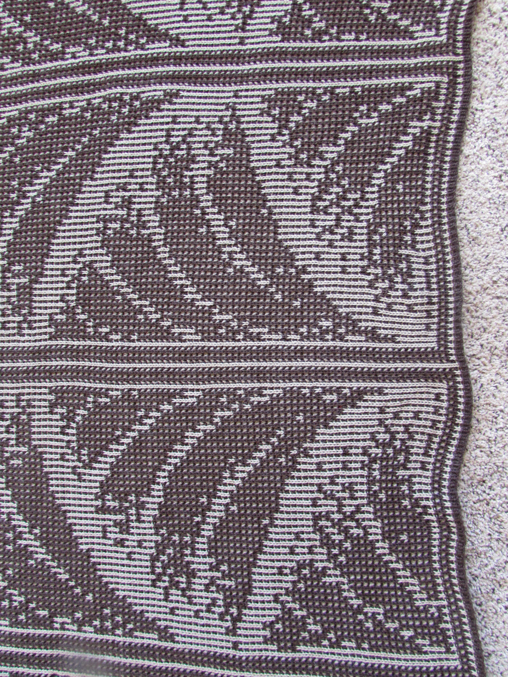 Knit Afghan Handmade Blanket, Cozy Soft Throw for Home Décor, Perfect Handmade Gift for Housewarmings or Birthdays