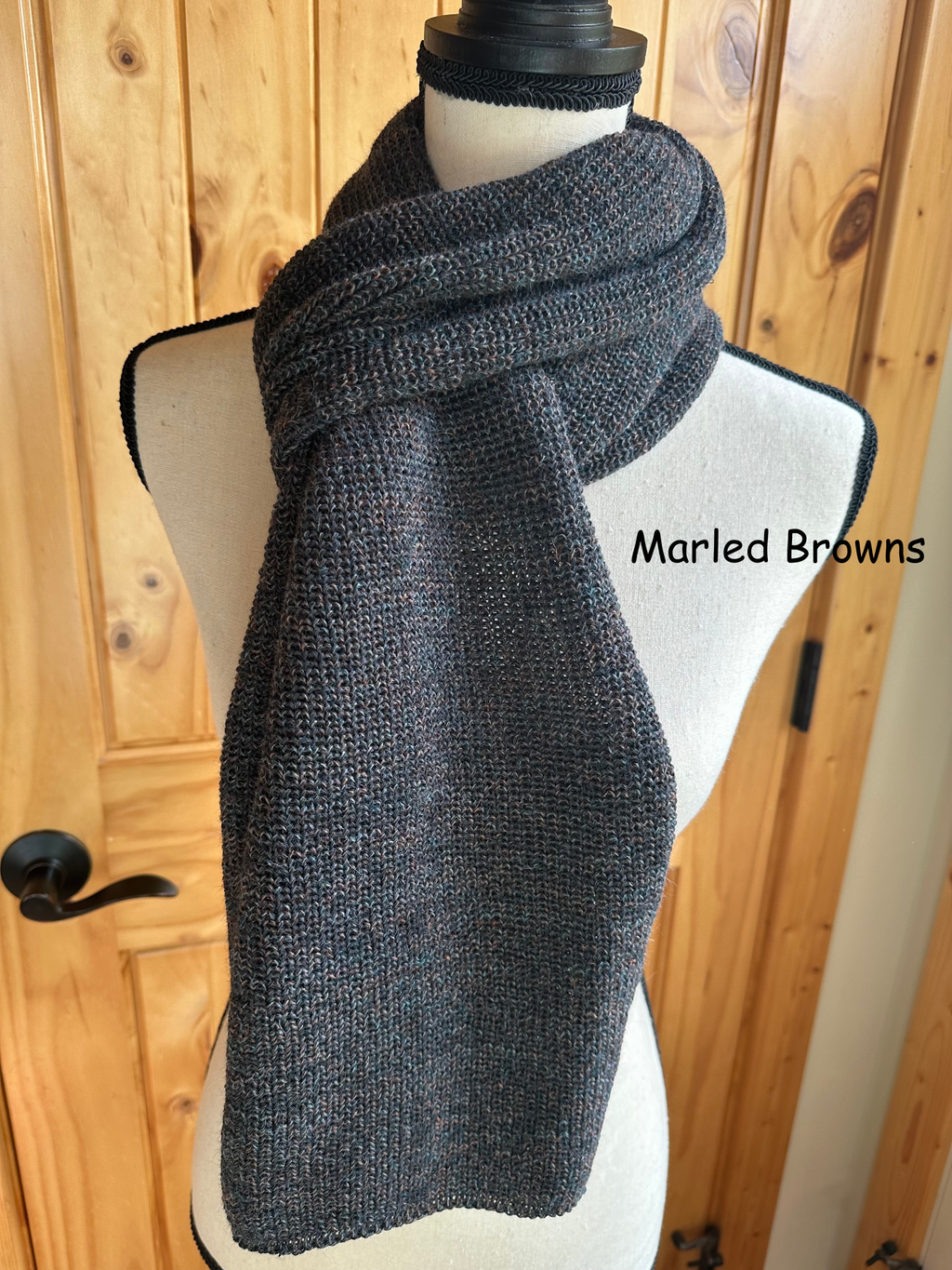 Fisherman's Rib Knitted Scarf - Cozy Handcrafted Knitwear for Winter Warmth - Perfect Gift for Her or Him
