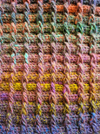 Handmade Multicolored Fairbrook Crochet Scarf, Stylish Scarf, Unique Winter Scarf