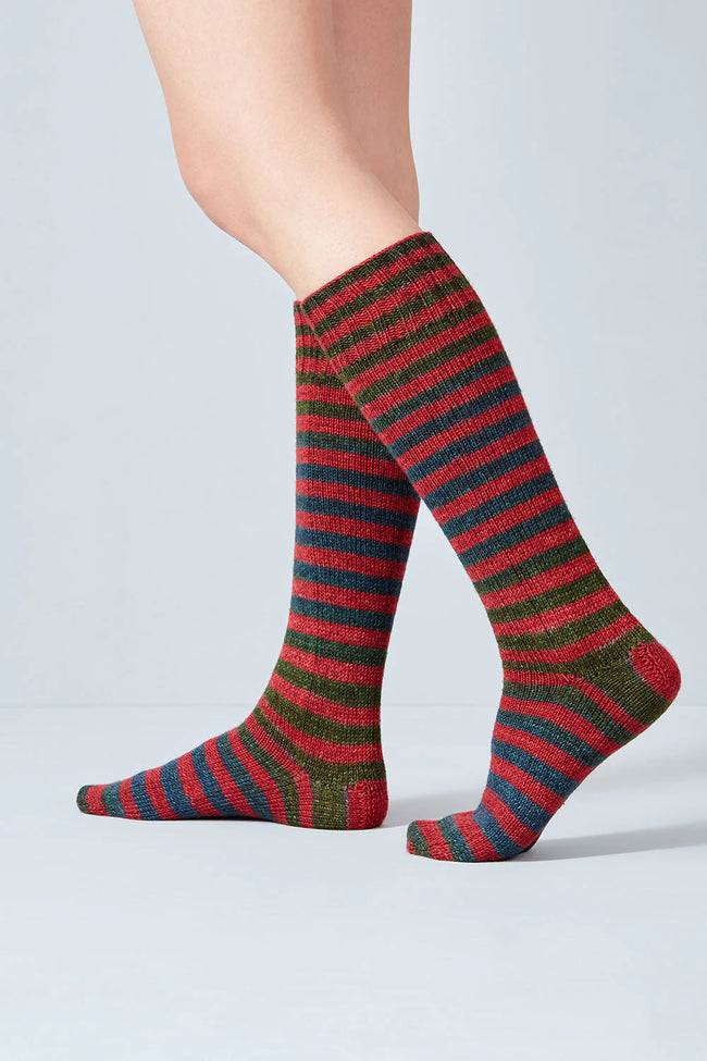 Uneek Sock Kit, Christmas Colorful, Sock Pattern Included Hover Image