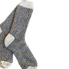 Cozy Winter Warm Wool and Angora Socks, Made with Merino Wool and Angora Yarn