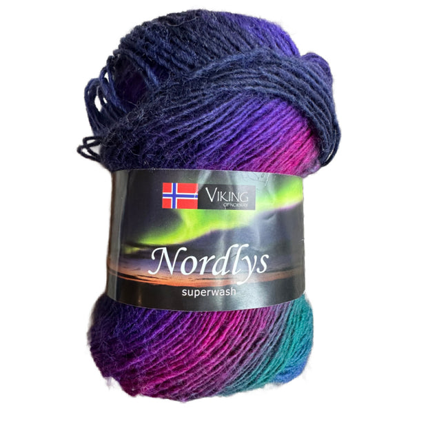 Nordlys Sock Yarn, 1 skein only, Superwash Wool Hover Image