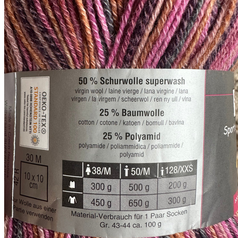 Aktiv Cotton/Wool Sock Yarn, 2 Skeins