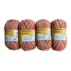 Regia Cotton Sock Yarn, Tutti Frutti II, 4 skeins one price