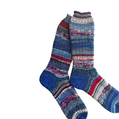 Scrappy Colorful Wool Socks,  Thick Wool Socks, Colorful Wool Socks