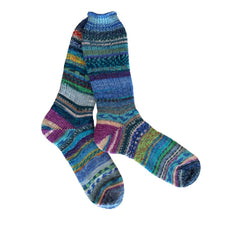 Scrappy Colorful Wool Socks,Thick Wool Socks, Colorful Wool Socks, Handknit