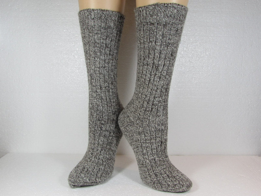 Winter Warm Wool and Angora Socks, Made with Twist Merino wool and Angora Yarn