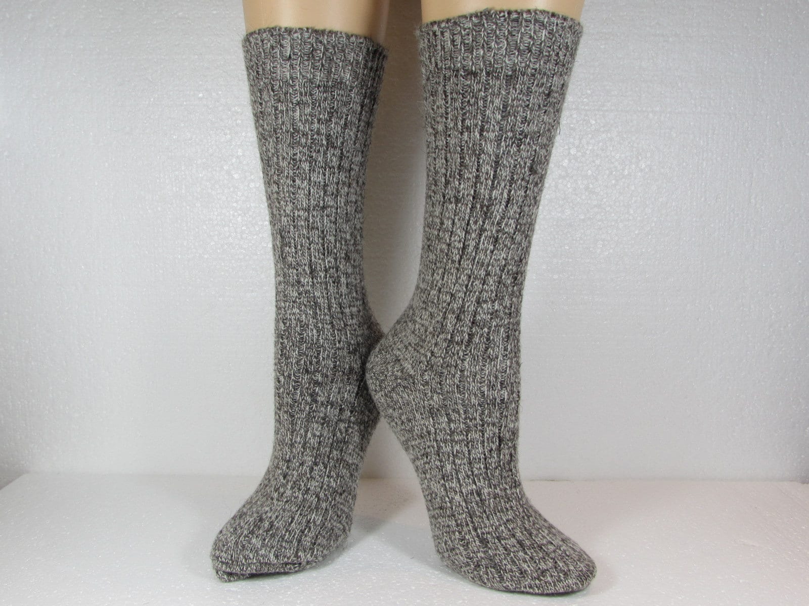 Winter Warm Wool and Angora Socks, Made with Twist Merino wool and Angora Yarn