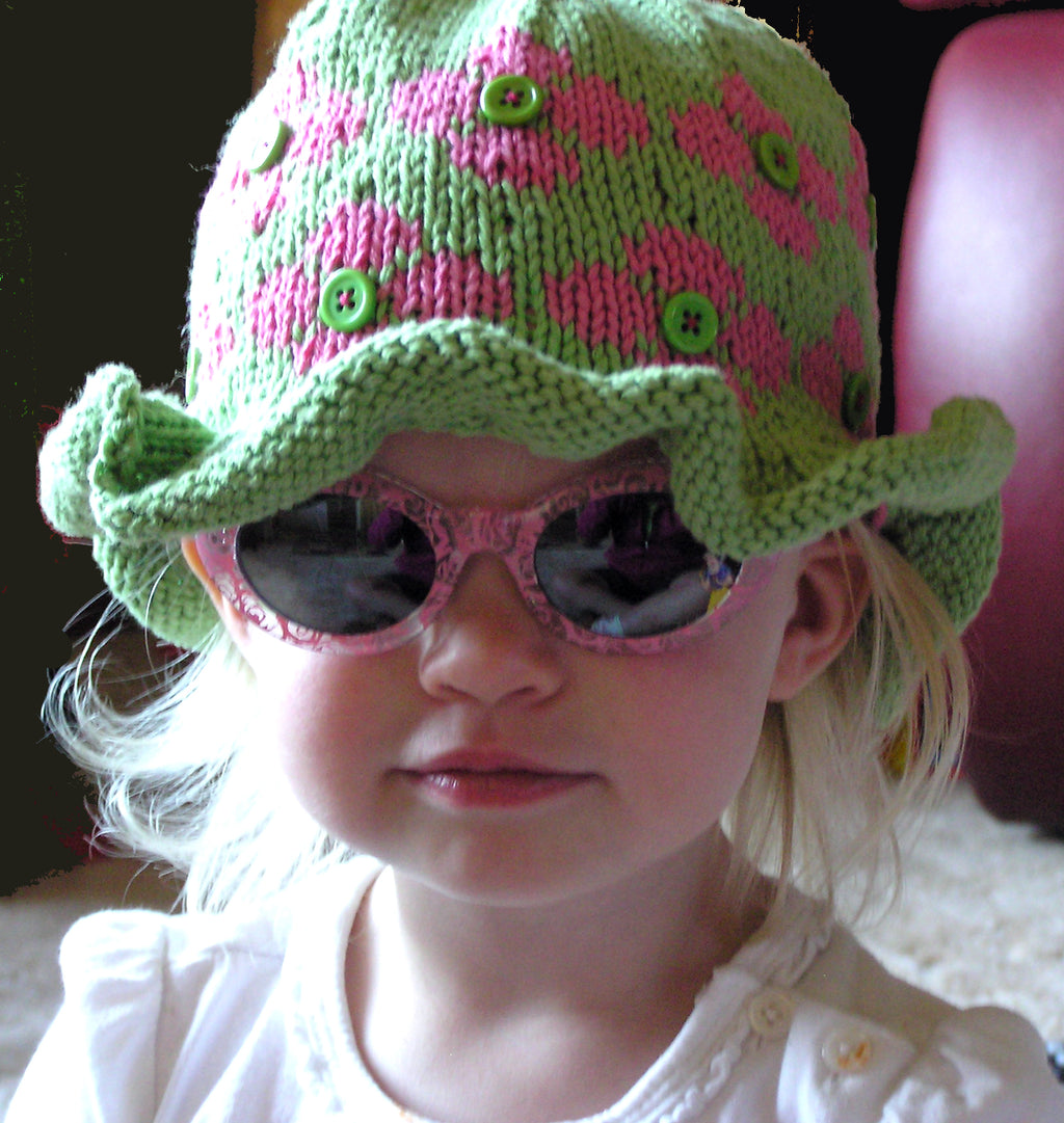 Childs Summer Hat Knitting Pattern, Fun and Stylish Summer Accessory for Family Outings, Ideal Baby Shower Gift