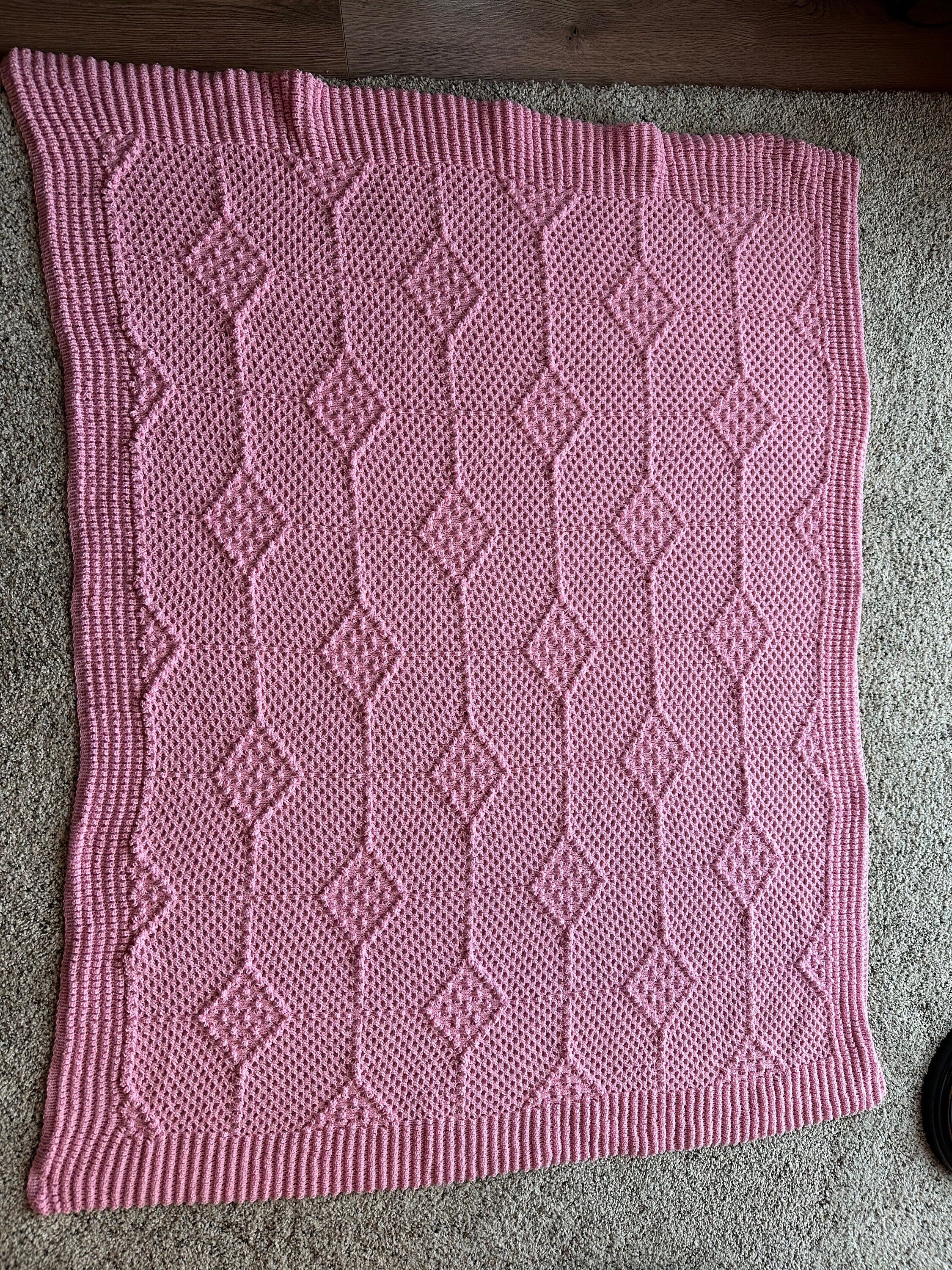 Knit Afghan Handmade, Baby Shower Gift, Handmade Blanket, Throw Blanket, Nursery Accent Wall, Blanket, Chunky Knit Blanket, Swaddle Blanket