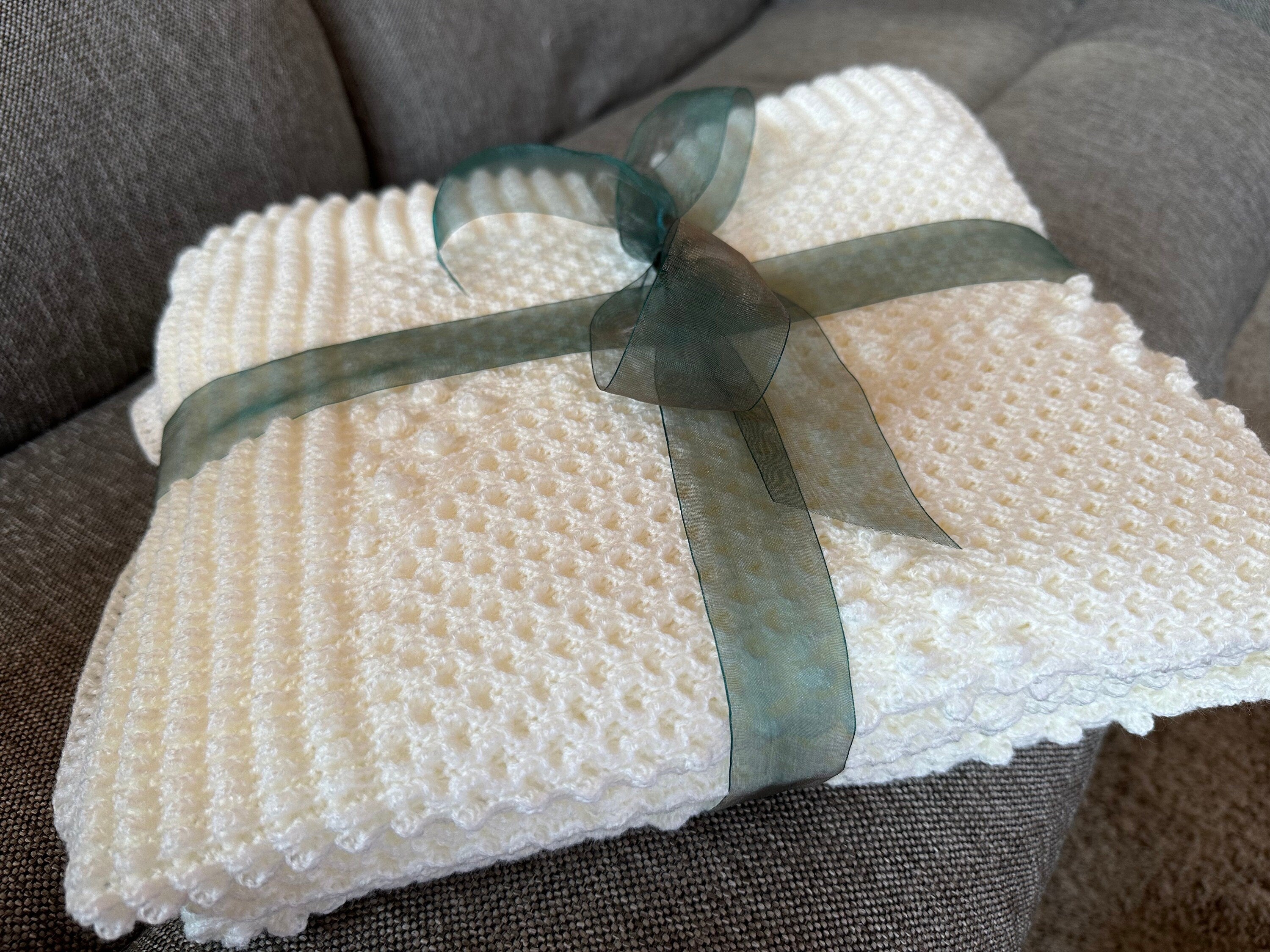 Knit Afghan Handmade, Baby Shower Gift, Handmade Blanket, Throw Blanket, Nursery Accent Wall, Blanket, Chunky Knit Blanket, Swaddle Blanket